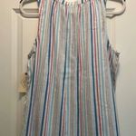 st. john's bay St. John’s Bay Striped Notch-Neck Sleeveless Tank Top Size M NWT Photo 6