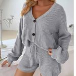 Knit Cardigan Set Gray Size XXL Photo 0