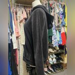 H&M  Velour hooded zip up sweat jacket Women’s Size Medium Photo 1