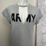 Gaze Women’s Cutout Tunic Shirt Size M Gray Size M Photo 2