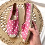 Valentino Garavani  Hot Pink Polka Dot Espadrille Flats Size EU 38 Photo 0