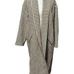 NILI LOTAN Houndstooth Kidman Coat Brown Size L Photo 3