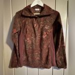 Columbia Women Arctic Air Half Zip Polar Fleece Pullover Jacket Burgundy medium Photo 1