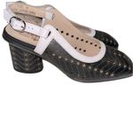 L'ATISTE L'artiste Black and Brown Slingback Heels size 36/US 5 1/2-6 Photo 11