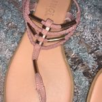 Rouge Helium Dusty Pink And Gold Sandals Photo 4