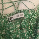 ZARA  Floral Maxi Dress Green Photo 1