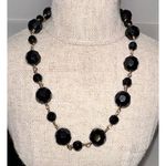 AKKAD Rhinestone & Gold Tone Chain Necklace w/ Velvet Case Photo 0