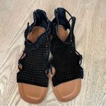 Lucky Brand  Baldin Gladiator Sandal Black Suede Flats Women’s Size 10 Photo 3