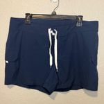 Kanu Surf Women's Swim Board Shorts Size 14 Blue Cargo Pockets Drawstring Photo 0