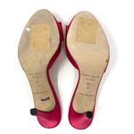 Kate Spade fuchsia pink satin high heel slides, size 8.5 made in Italy, NWOT Photo 9