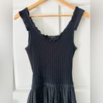 Current Air Anthropologie Ribbed Sleeveless Tank Midi Dress Black Size M Photo 3