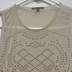 Charlotte Russe Charlotte Nude Studded Tank Top Blouse Bodysuit Y2K Sized Med EUC #1437 Photo 4