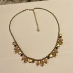 Cookie Lee Signed Costume Necklace Bead Beaded / Gold Tone Adjustable Length Photo 3