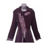 Purple ZONE BLEUE Coat Dress Size 4 Photo 1
