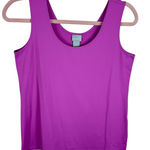 Chico's  Purple Nylon Lightweight Scoop Neck Stretchy Tank Top Size M Photo 0