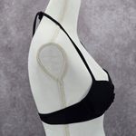 Aerie Black Padded Halter Knot String Brooke Bra Bikini Top 32B Photo 3