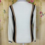 Etcetera  White and Black Color Block Sweater Photo 1