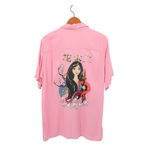 Disney NWT  Her Universe Mulan Traditional Portrait Woven Button Up Shirt Top L Photo 5
