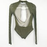 Urban Outfitters Out From Under Coquette Lace Long Sleeve Cutout Bodysuit Size S Photo 9