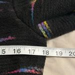 Giancarlo Ferrari Women Petite Size 6P Tweed Multicolor Lined Long Sleeve Jacket Black Photo 5