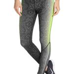 Nike  Pro Leggings Womens Neon Green/Gray/Black Abstract Ankle Stretch Size Large Photo 0