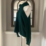 AQUA Cutout Turtleneck Sweater in Emerald Green Size XL New w/Tag Photo 3