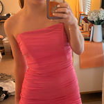 Hello Molly  Pink Strapless Dress Photo 0
