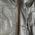Vogue Virile Leather Blazer Style Jacket Black Size Small Photo 4