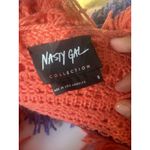 Nasty Gal Shaggy Open Cardigan Rainbow Jacket Size Small Designer Avangard Photo 4