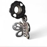 Pandora 🦋 “Friends Forever” Butterfly Dangle Charm – Sterling Silver Photo 0