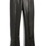 RDI NWT  Faux Vegan Leather Front Slit Flare Pants High Rise Xs Photo 0