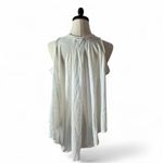 Free People  White Lightweight Sleeveless High Neck Tank Top Womens Oversized Photo 1