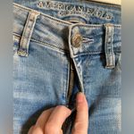 American Eagle  Lite Wash Distress Ripped Super Stretch X Skinny Denim Jeans #Pk Photo 4