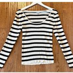 A New Day ribbed square neck striped pullover sweater XL Photo 9