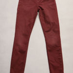 Lucky Brand  Red Ava Skinny Y2K Fringe Skater Girl Bella Swan Electric Punk 0/25 Photo 0