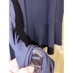 Tuckernuck  Navy Blue Shirt Dress Ruffle Hem Button Front Long Sleeve Size M Photo 5