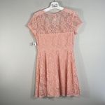 No Boundaries  Lace Skater Drop Dress Juniors Size L (11-13) Coral Color Lined Photo 3