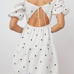 Rails Selene Dress Navy Embroidered Daisies size small excellent pre owned condition Photo 4