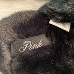 PINK - Victoria's Secret  Black Plush Slippers size M brand new Photo 1