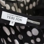 Rickie Freeman Teri Jon Black Polk Dot Dress Size 16 Photo 4
