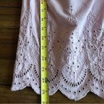 Loft Beach Light Pink Drawstring Waist Eyelet Trim Pants Size Small Photo 2