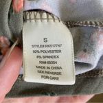 No Comment  Green & Pink Floral Milkmaid Puff Sleeve Mini Bodycon Dress Photo 4