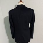 Max Mara Black Single Breasted Lapel Collar 100% Virgin Wool Blazer Sz 8 Italy Photo 7