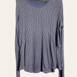 Anthropologie Left of Center Gray Slub Knit Crewneck Pullover Top Size S Photo 0