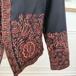 Coldwater Creek NWT Black Brown Embroidered Jacket $100 16 Photo 1