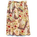 Anne Crimmins for UMI Collections Floral Silk Skirt Size 12 Photo 0