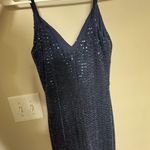 Blue sequin formal maxi dress Size XS Photo 4