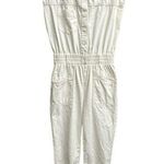 Pistola ANTHROPOLOGIE Sz Small Rosie Botton Front Smocked Waist Overall Jumpsuit Photo 0