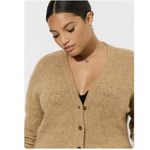 Torrid NWT  Beige Vegan Cashmere Button Up Cardigan Sweater Size 1X‎ Photo 2