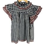 Ulla Johnson Arabel Flutter Sleeves Casual Top Size US 6 Eclipse Photo 0